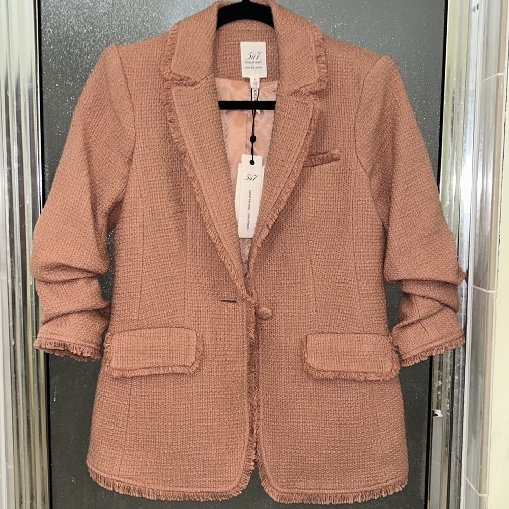 Cinq s Sept Khloe Boucle Blazer